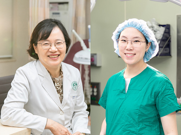 이화의료원 산부인과 김영주(왼쪽) 박선화 교수