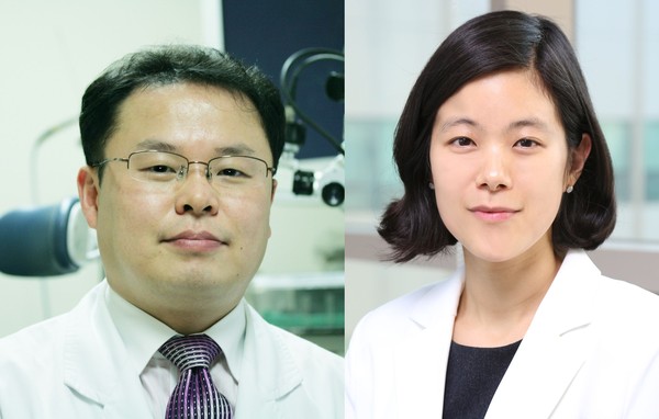 사진=(좌측부터) 중앙대병원 이비인후과 김경수 교수, 민현진 교수