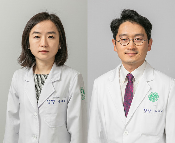 사진 - (왼쪽부터)이대목동병원 핵의학과 윤혜전, 성형외과 우경제 교수