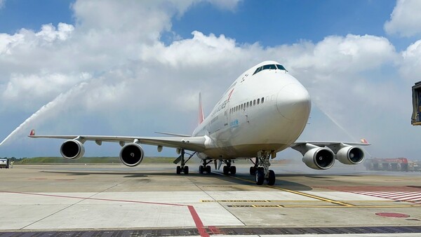 아시아나 보잉 747 점보 여객기가 마지막 비행을 마쳤다. 사진=아시아나항공