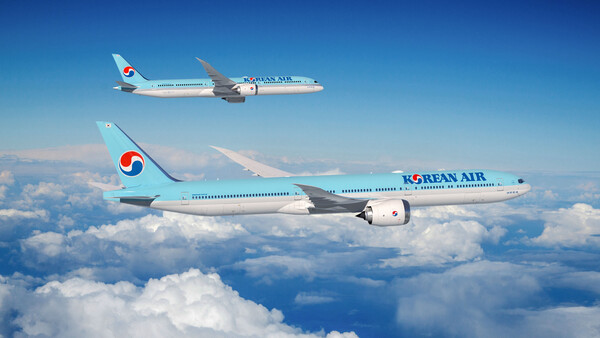 대한항공 B777-9(아래) 및 787-10(위). 사진=대한항공