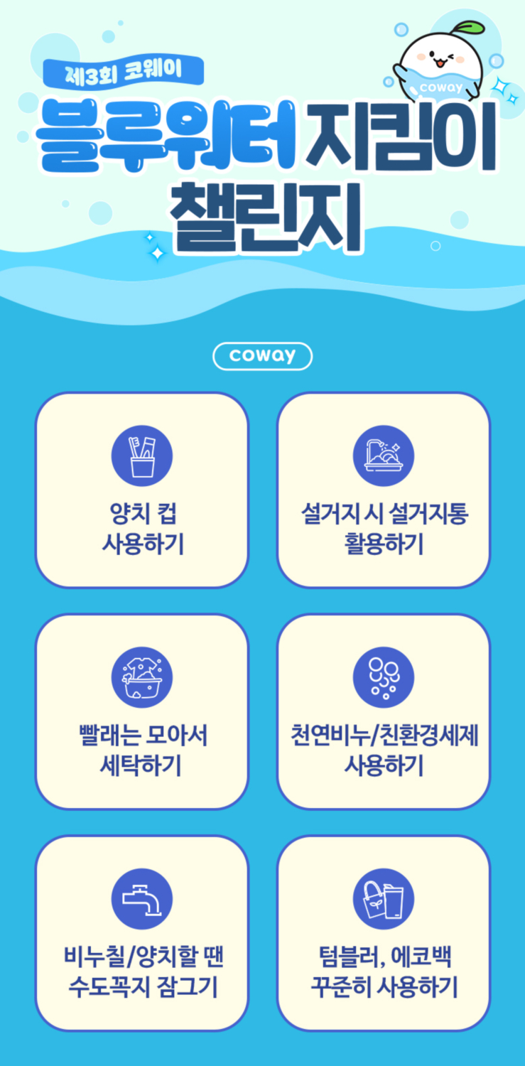 제3회 코웨이 블루워터 지킴이 챌린지. 사진=코웨이