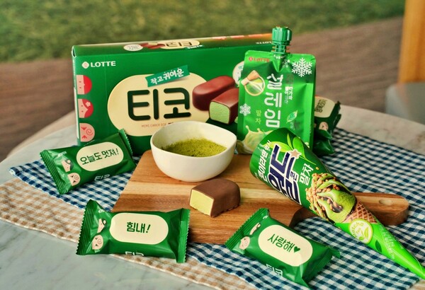롯데웰푸드가 말차 아이스크림 3종을 출시했다. 사진=롯데웰푸드