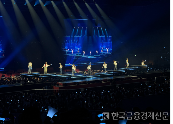 더보이즈는 엔딩곡 ‘줄리의 법칙(Fantasize)’로 무대를 마무리했다. 사진=김미소 기자