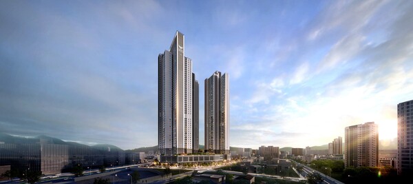 번영로 롯데캐슬 센트럴스카이 투시도. 사진=롯데건설