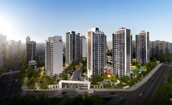 ‘더 뉴 하우스’를 통해 바뀌게 될 삼성동 힐스테이트 2단지 조감도. 사진=현대건설