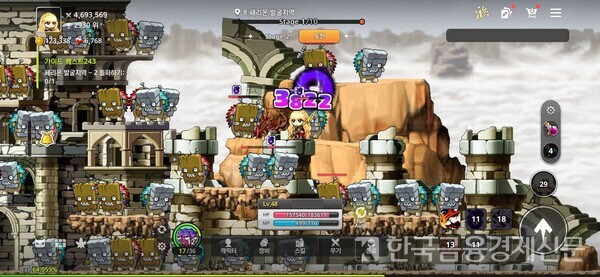 방치형 RPG인 만큼 자동 사냥이 돌아간다. 사진=인게임 화면 캡처