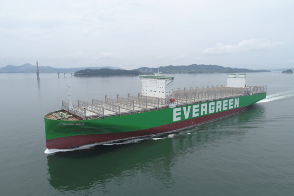 삼성중공업이 건조한 컨테이너운반선. 사진=삼성중공업