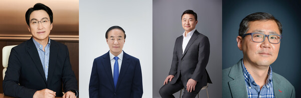 (왼쪽부터) 윤정현 삼성전자 사장, 전영현 부회장, 노태문 사장, 박홍근 사장. 사진=삼성전자
