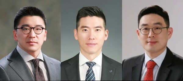 (왼쪽부터) 구본혁 예스코홀딩스 부회장, 구동휘 LS MnM 부사장, 구본규 LS전선 대표이사. 사진=LS그룹