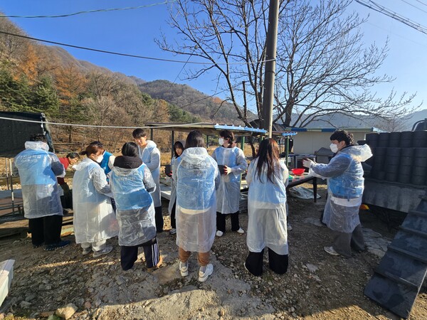 대진대가 연탄기부 봉사활동을 진행했다. 사진=대진대
